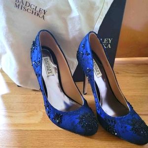 Badgley Mischka Satin Heels